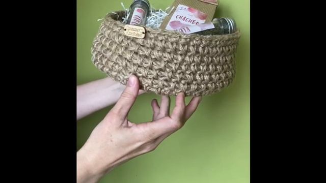 Корзинка из джута