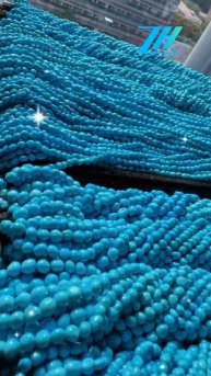 250507-5 Sleeping Beauty turquoise bead string, an irresistible sense of luxury at first glance