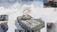 БМП-3 работает по двум танкам Леопард в War Thunder.