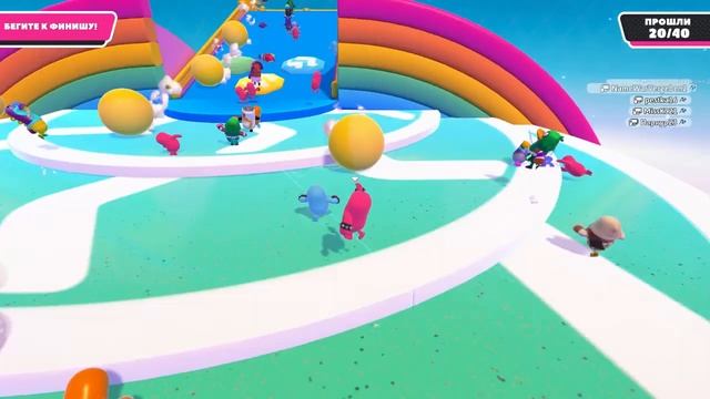 Играю в новую игру под названием FALL GUYS
