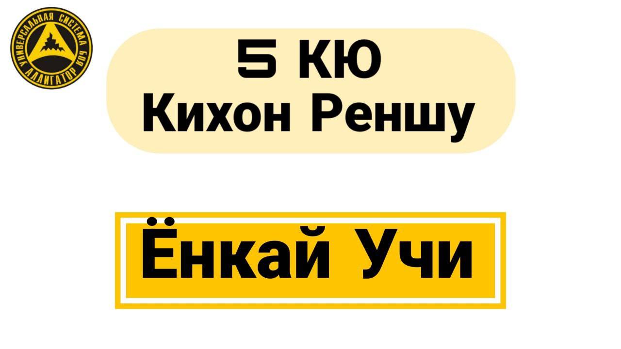 5 Кю Кихон Реншу: Ёнкай Учи