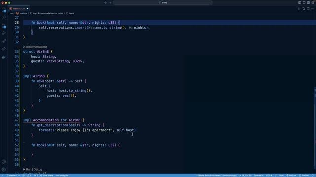 18.004. Implementing Trait for Struct II