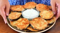ПРОЩЕ НЕКУДА ЖАРЕНЫЕ БАКЛАЖАНЫ с чесночным соусом за 15 минут! Вкусно, дёшево и пальчики оближешь!