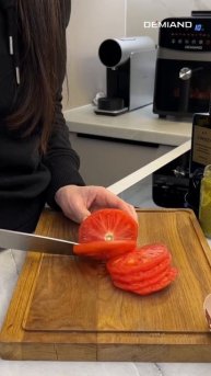 Овощная лепешка с бурратой и томатами в аэрогриле Demiand 🥙