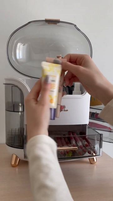 asmr раскладываем косметику в новый органайзер #music #lillsy #beauty #cosmetics