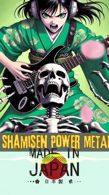⚡ Shamisen × Power Metal  #shorts #shamisen #japaneseanime #japanesemusic #japaneseculture