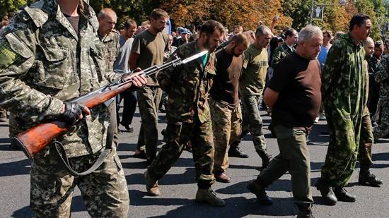 ПАРАД  Пленных , ДОНЕЦК 2014