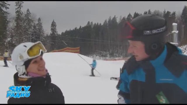 Оксана Шагалина на лыжах!