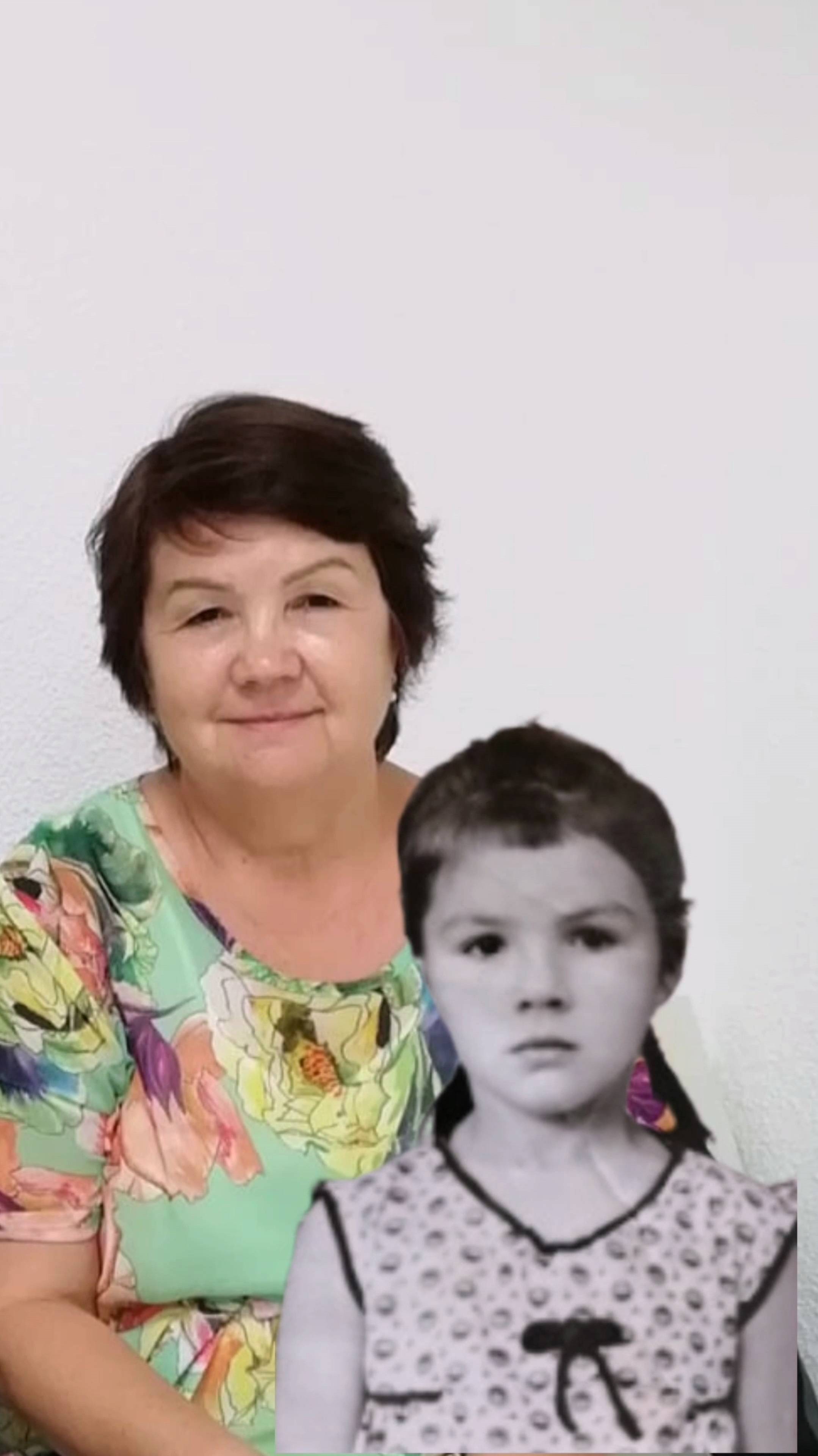 Обняла себя маленькую через 55 лет. Одно фото нашлось черно белое с собой. И это здорово.