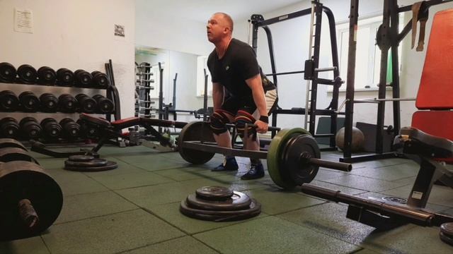 #тренировка тяга треп гриф.