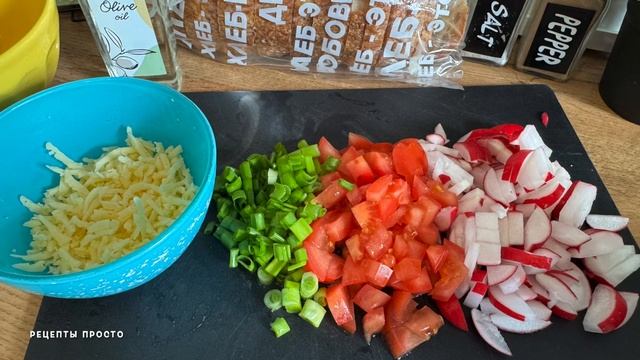 Салат с редиской и рукколой | Полезный салат | рецепты просто