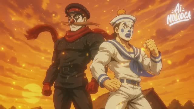 Деревня дураков, но это аниме опенинг (AI JoJo Bizarre Adventure)