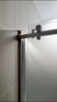 Выбеленное стекло для душевой кабины #закаленноестек?