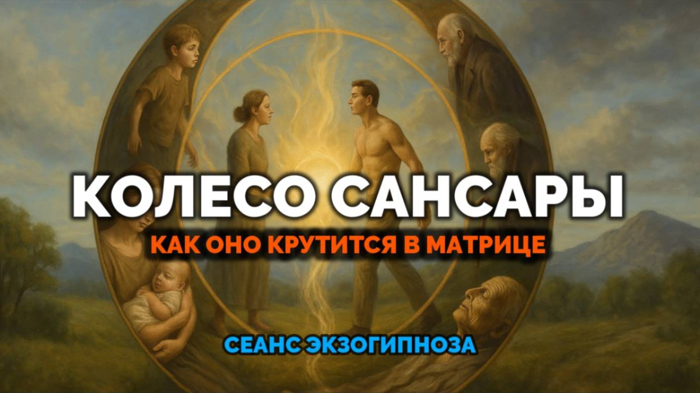 КОЛЕСО САНСАРЫ. КАК ОНО КРУТИТСЯ В МАТРИЦЕ: СЕАНС ЭКЗОГИПНОЗА