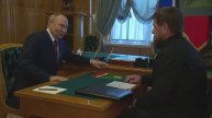 Президент России Владимир Путин встретился с главой Чечни Рамзаном Кадыровым в Кремле, 7 мая 2025