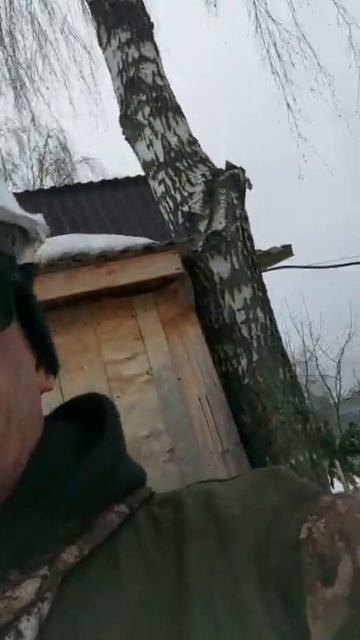Скважина зимой в Ивантеевке московская область. Откры