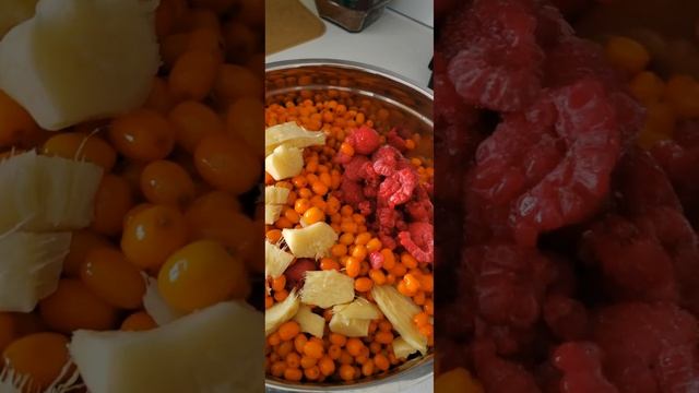 Много витаминов в одном кубике #малина #облепиха #имби?