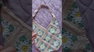 Авоська крючком из квадратных мотивов. Для вдохновения