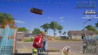 Красивый полёт машины в PUBG
