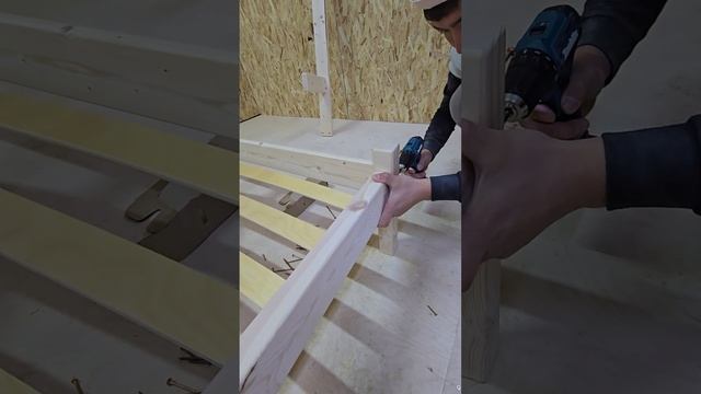Сборка ортопедического основания двуспальной кровати.