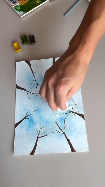 Рисуем пейзаж, рисование для всех.