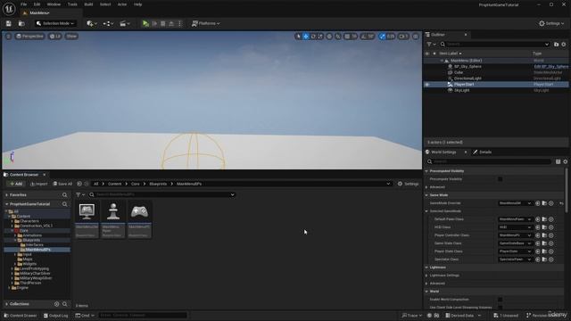25 - Lecture 25 Creating The Main Menu Level