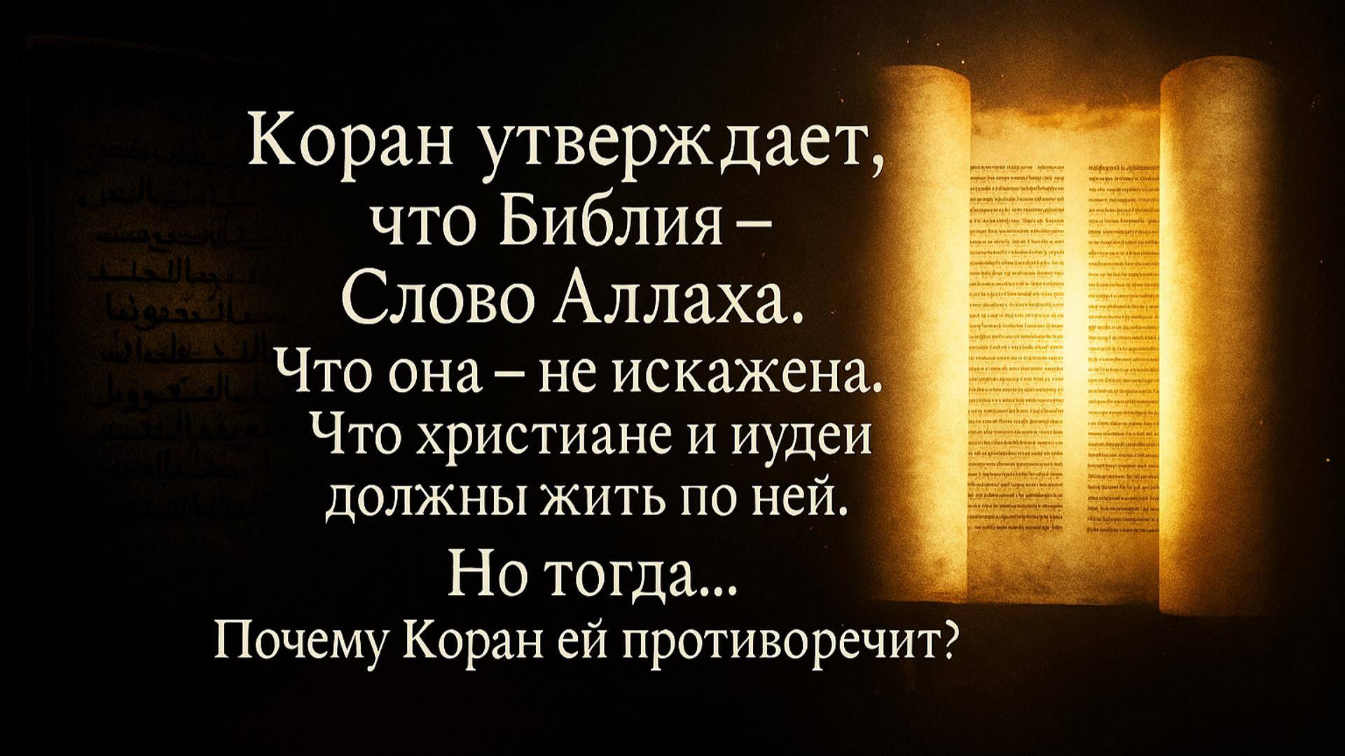 Коран утверждает сохранность Библии