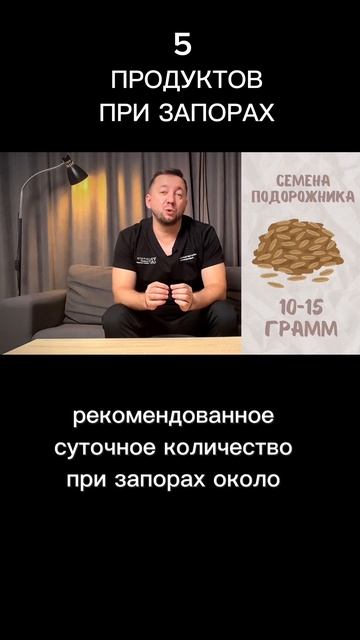 5 обязательных продуктов при запорах #запор