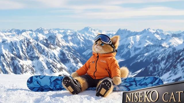 Niseko Cat at the Ski Resort Chamonix