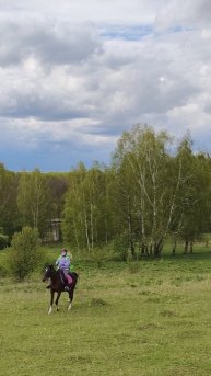Ульяна на Флейте, галоп в горку. Тренер Оксана Новикова, kskcasper.ru деревня Гремячки, конный клуб