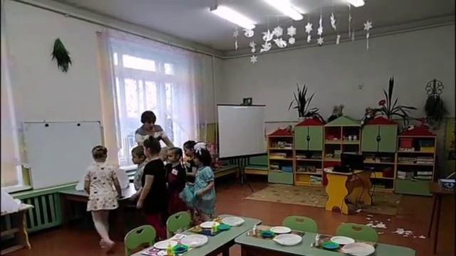 Часть занятия Снежинки