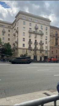 Москва. Репетиция военного парада.