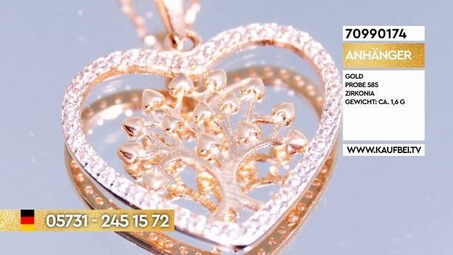 Kaufbei Schmuck | Подвеска из красного золота 585 пробы с фиани?