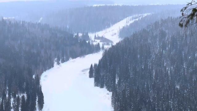 Усьвинские столбы и каменный город зимой , Пермский кр