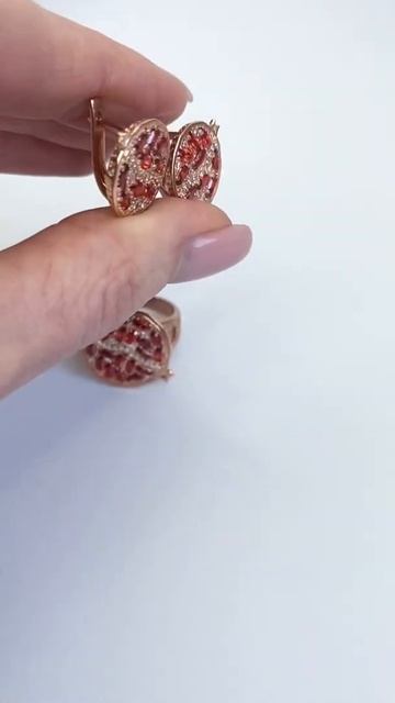 Купить серебряные серьги Granat | Киев