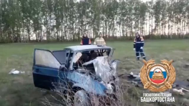В Туймазинском районе в страшной аварии погиб водитель отечественной машины