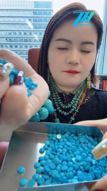 250507-2 Sleeping Beauty turquoise cabochons, wearing a sense of luxury at your fingertips