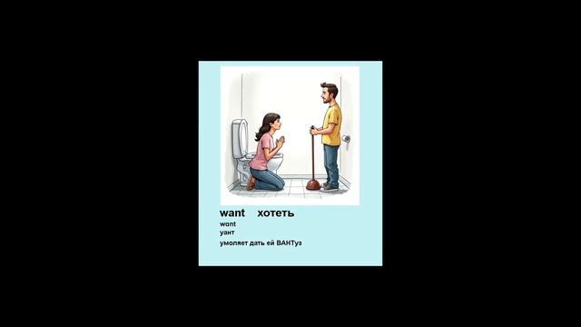 Учим основные английские глаголы: eat - есть, drink - пить, wa