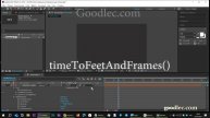 Выражения. Метод timeToFeetAndFrames After Effects