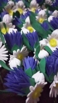 Бутоньерки ромашки и васильки, почти рустик #декор