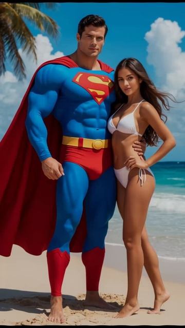 СУПЕРГЕРОИ И СУПЕРЗЛОДЕИ МАРВЕЛ И DC С ДЕВУШКАМИ У МОРЯ