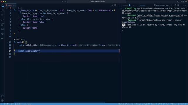 12.005. Returning an Option Enum from a Function