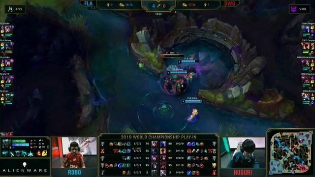 FLA vs. DWG | День 4 Игра 3 Worlds Play-In 2019 | Flamengo Esports vs. Damwon Gaming