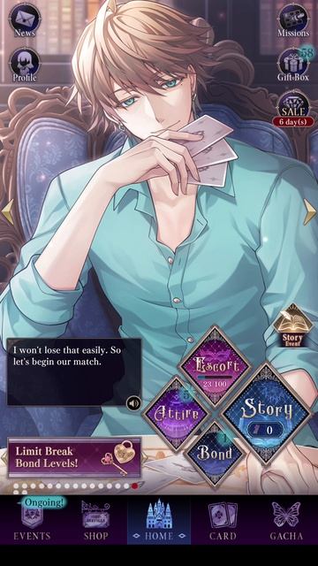 Ikemen Villains: Love Blooms From a Lie Collection Event: Harrison's Card Voiced Line