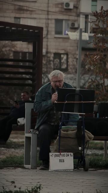 ДЕДУШКА ПОЁТ НА УЛИЦЕ берёзы ЛЮБЭ  #волгоград