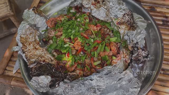 Запеченные осьминоги и морепродукты от деревенского шеф-повара