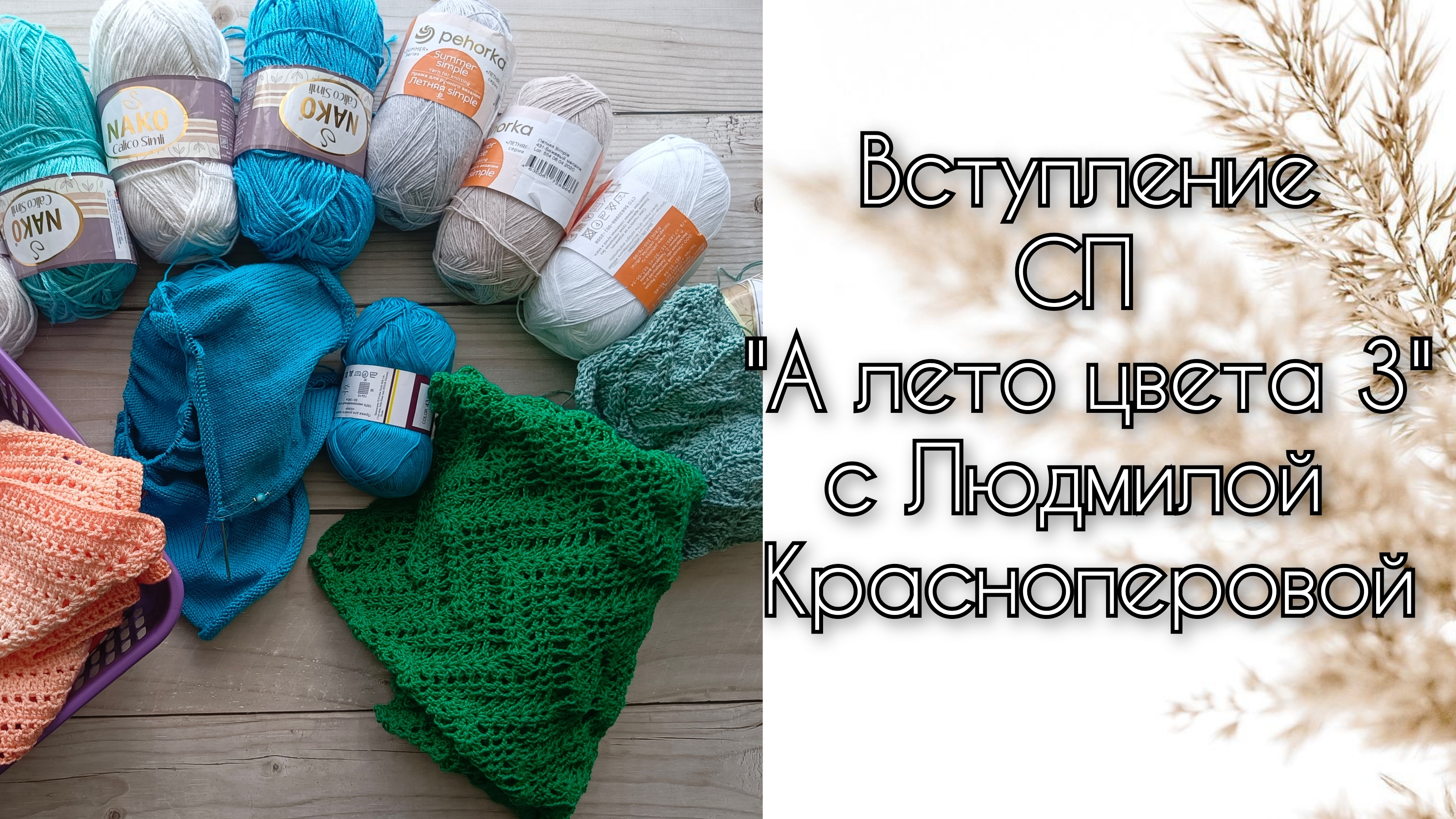 Вступление в СП "А лето цвета 3" с Людмилой Красноперовой