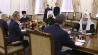 В Москве, в Даниловом монастыре, прошла встреча патриарха Кирилла с президентом Сербии