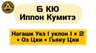 6 Кю Иппон Кумитэ: Нагаши Укэ (уклон) х2 + Оэ Цки + Гьяку Цки