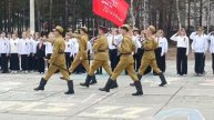 ≪ВЫНОС КОПИИ ЗНАМЕНИ ПОБЕДЫ - 80 лет ПОБЕДЫ! Шк.№3 БАМ Таксимо Татьяна Шаманская. АВТОР: А.Анисимов